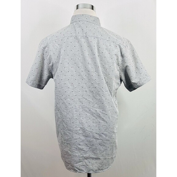 NWT Molokai Surf Co Large Hawaiian Shirt Red Blue Fish on Gray Short Sleeve - Picture 4 of 4